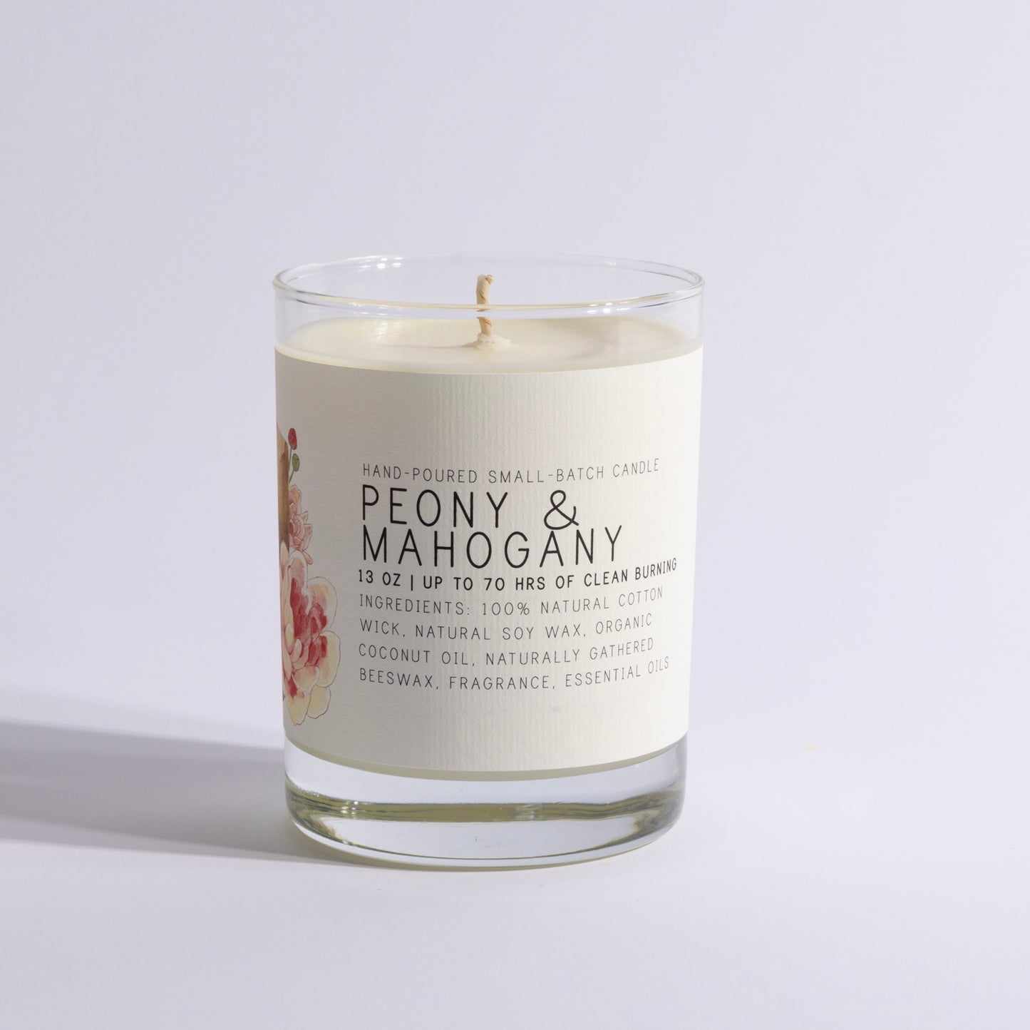 Peony & Mahogany - Just Bee Candle