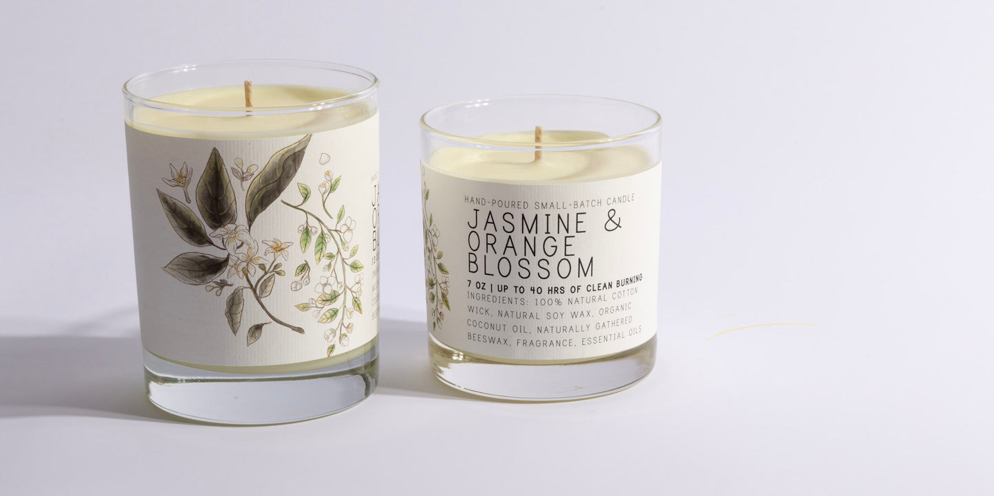 Jasmine and Orange Blossom Candle - Just Bee Candles