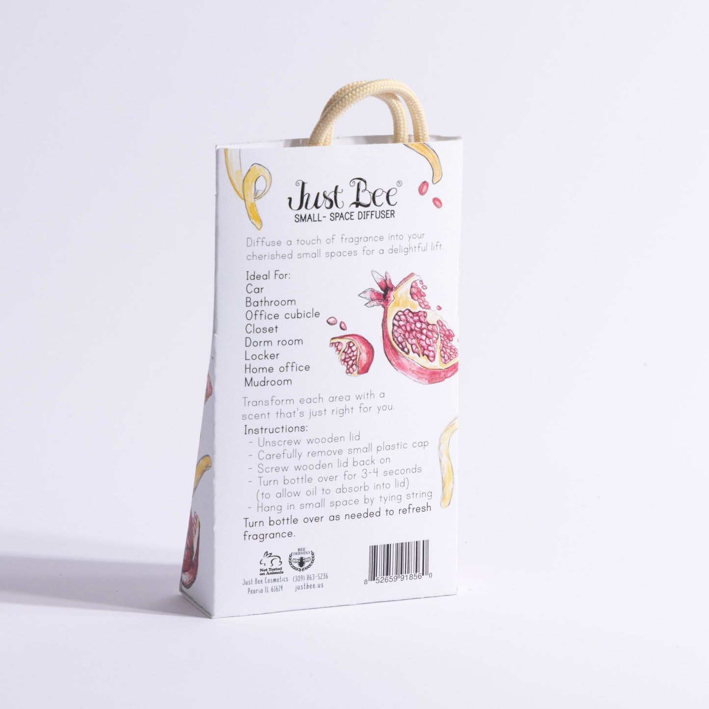 Small-Space Hanging Diffuser - Pomegranate & Lemon Rind - Aromatherapy Diffuser