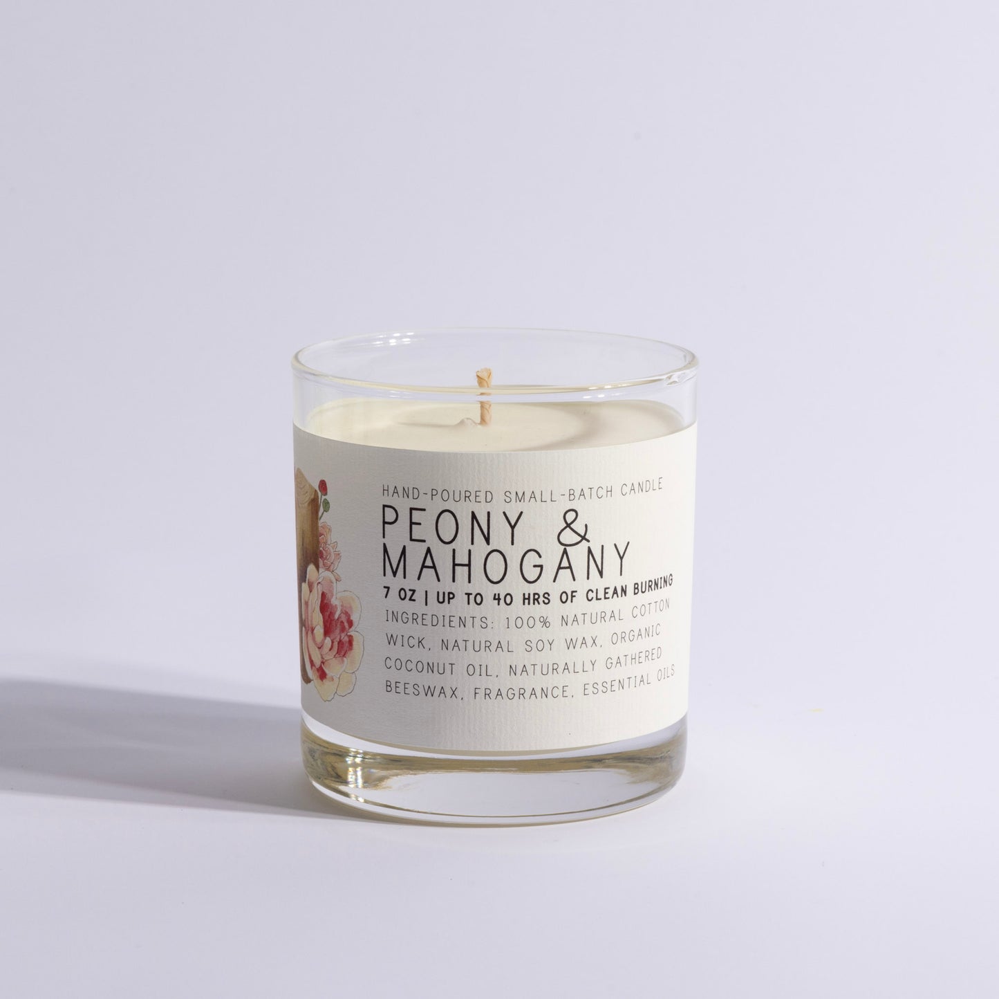 Peony & Mahogany - Just Bee Candle