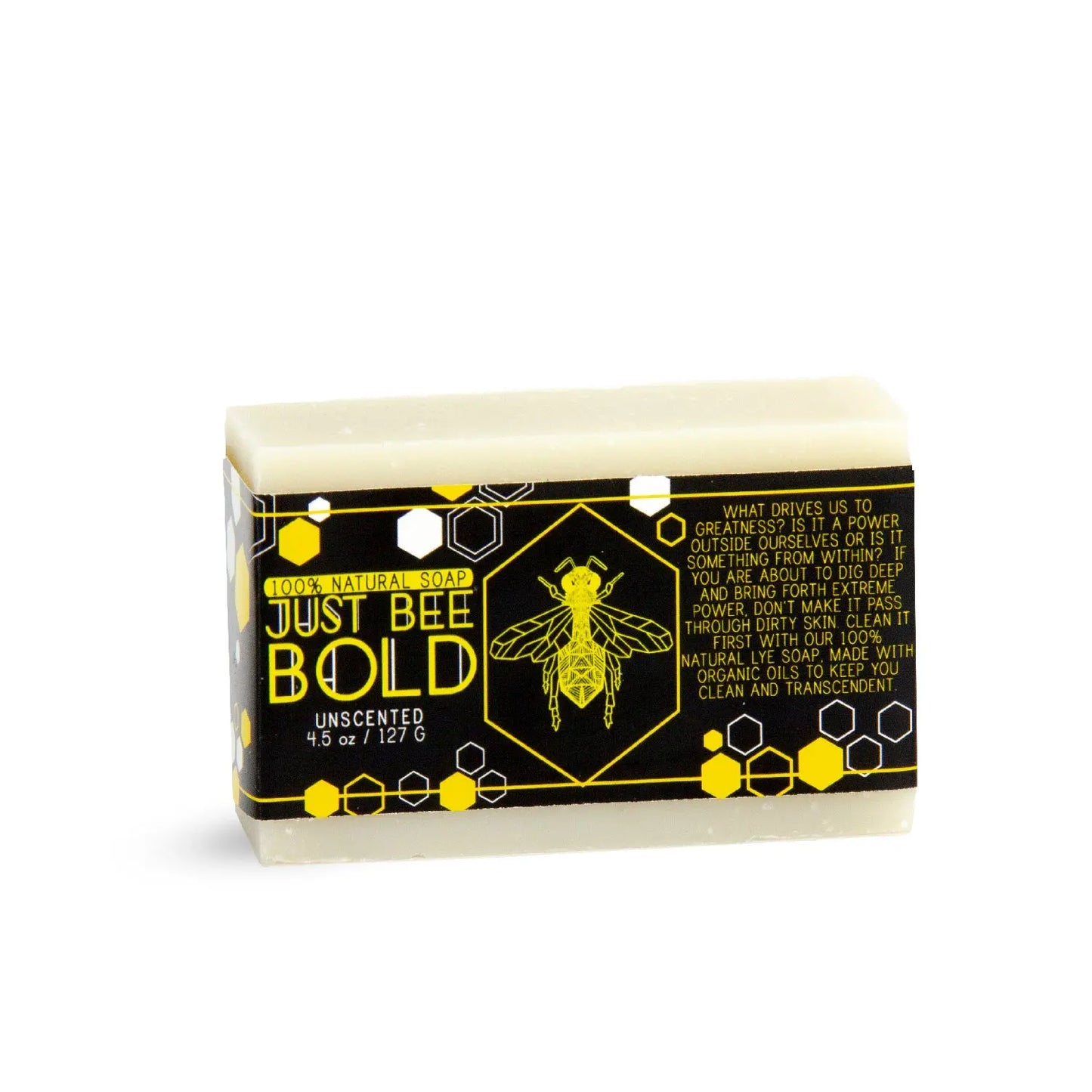 Just Bee Bold Unscented - 100% Natural Organic Bar Soap Just Bee Bold