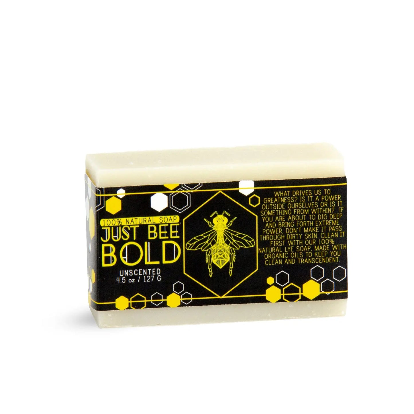 Just Bee Bold Unscented  - 100% Natural Organic Bar Soap Just Bee Bold