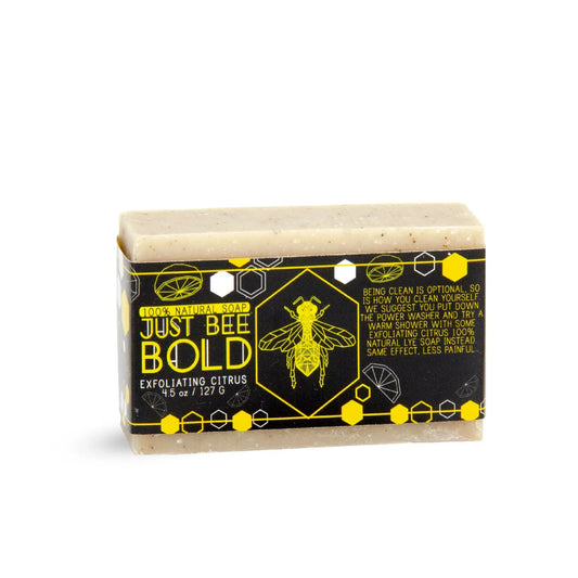Just Bee Bold Exfoliating Citrus - 100% Natural Organic Bar Soap Just Bee Bold