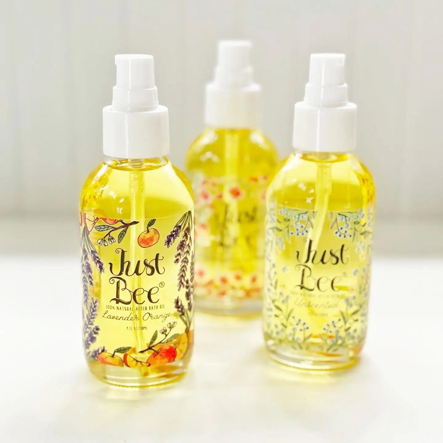 Lavender Orange - 100% Natural After Bath Oil Just Bee Cosmetics