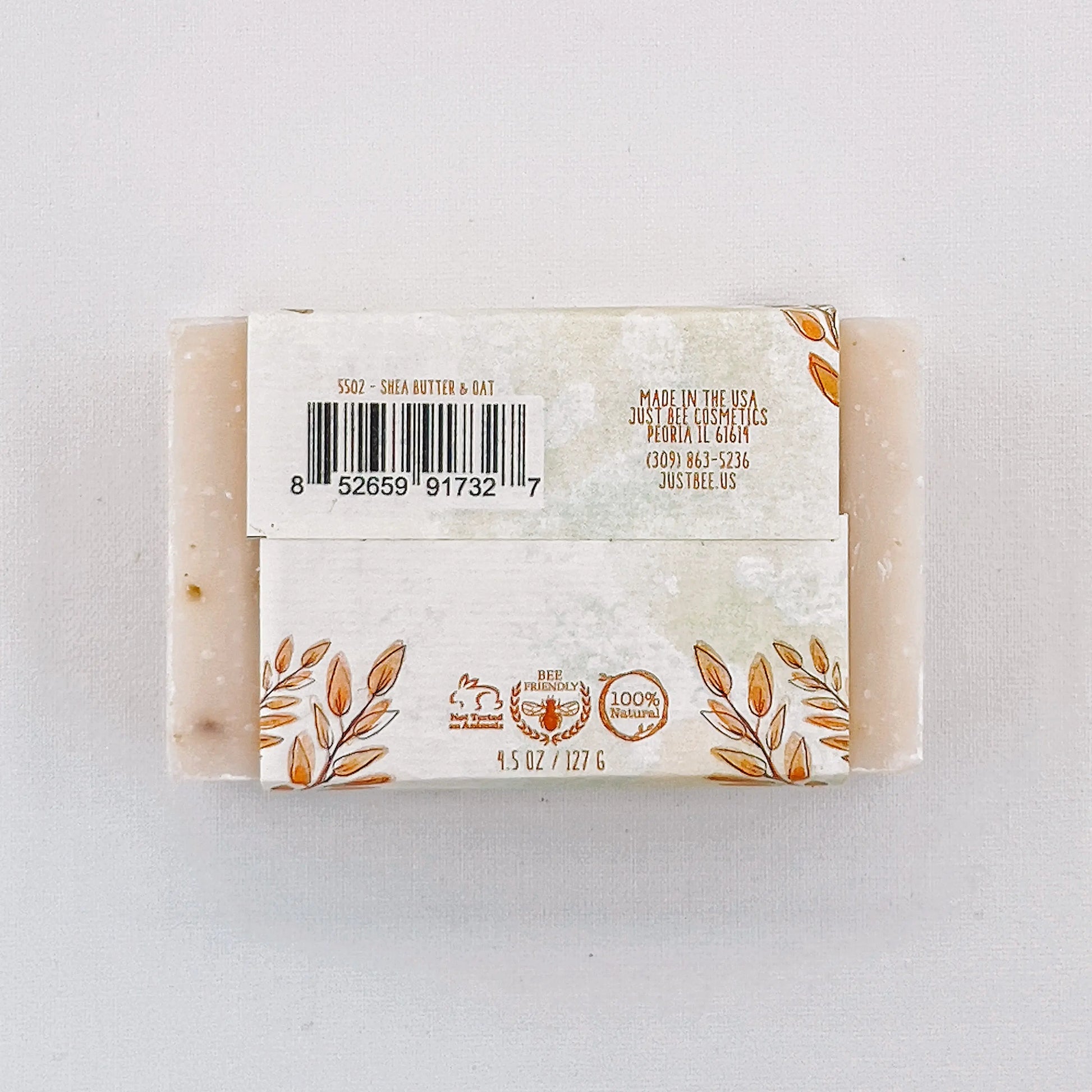 Shea Butter & Oats Soap Just Bee Cosmetics