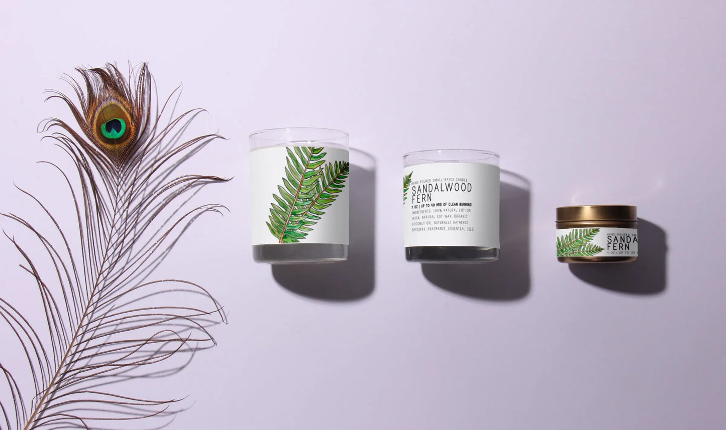 Sandalwood Fern - Just Bee Candles Just Bee Cosmetics