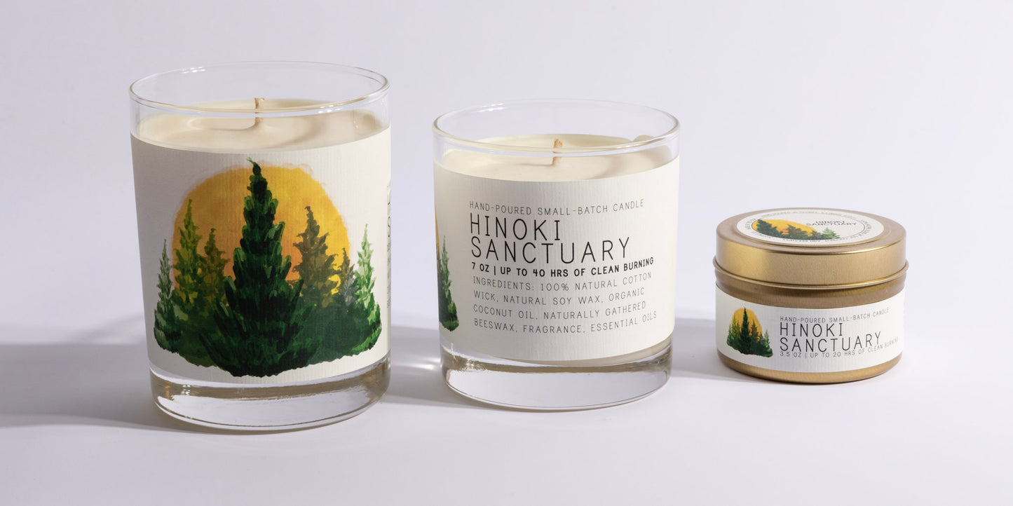 Hinoki Sanctuary - Just Bee Candles