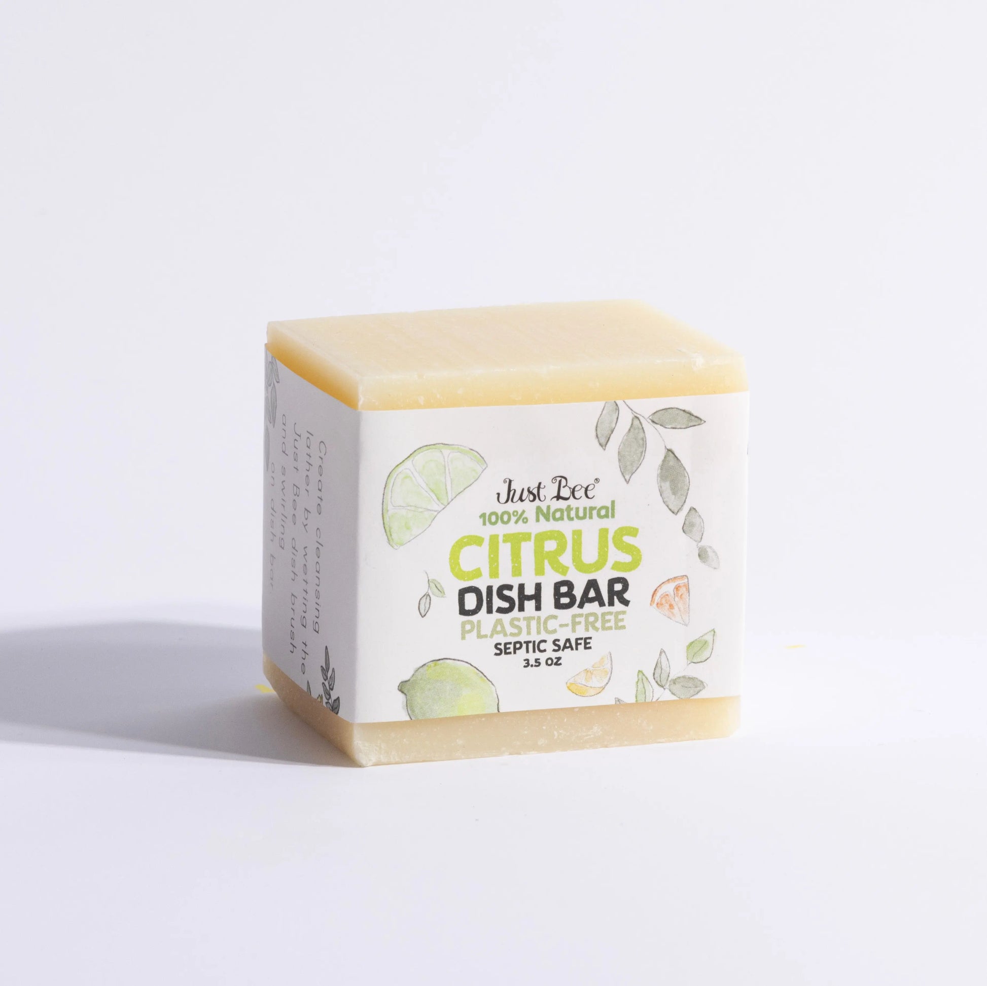 Citrus Dish Bar - Plastic Free by Just Bee Just Bee Cosmetics