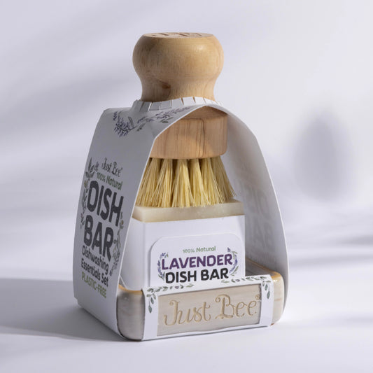 Lavender Dish Bar Essentials Set - Plastic Free Just Bee Cosmetics