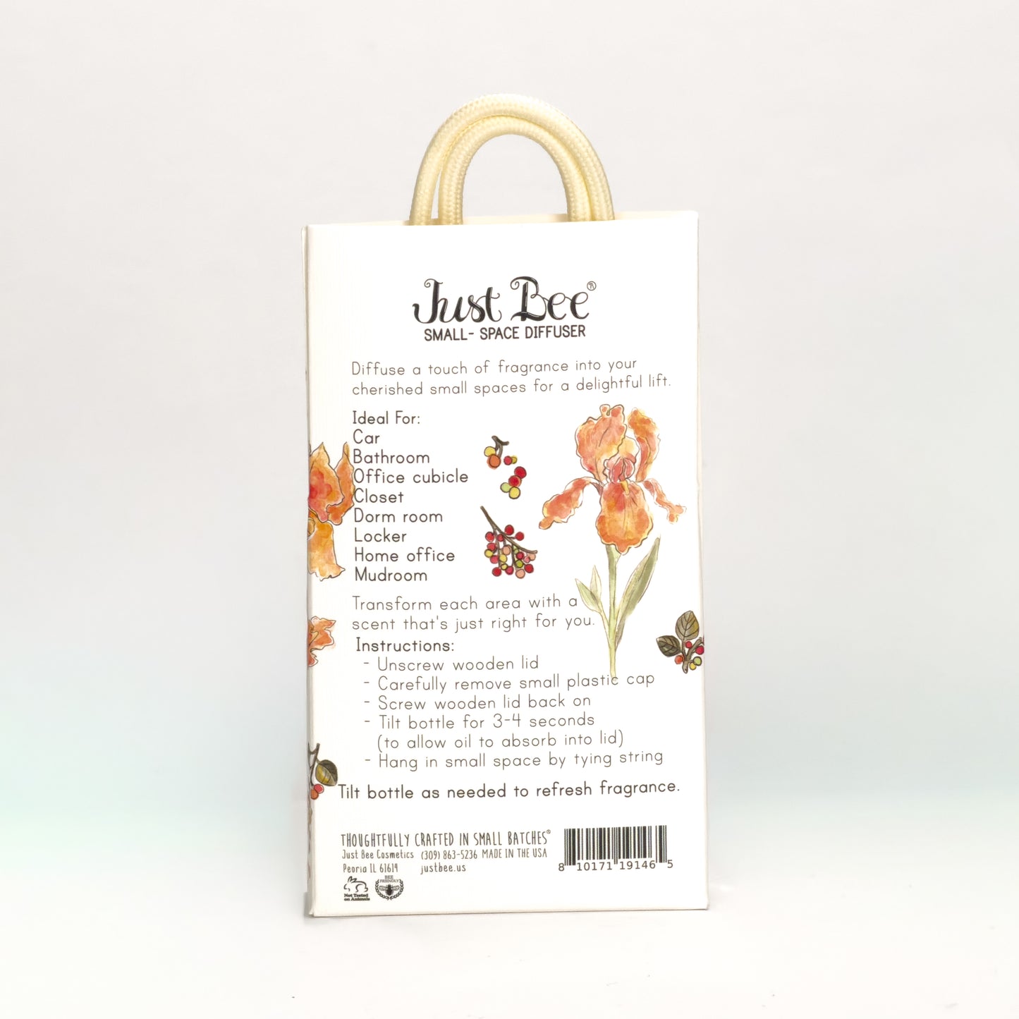 Small-Space Hanging Diffuser - Iris & Pink Peppercorn