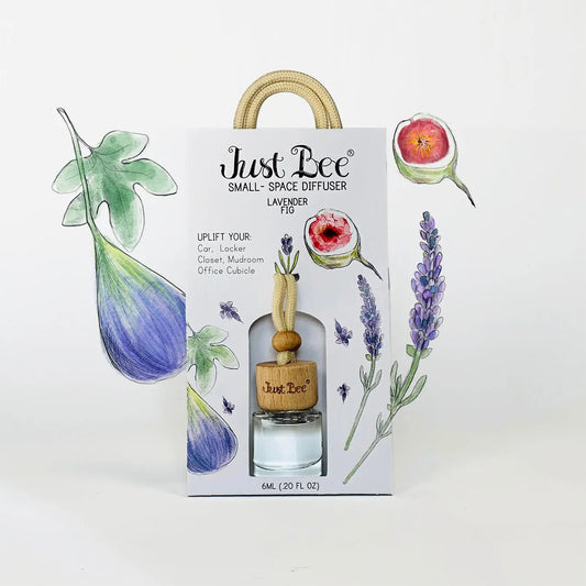 Small-Space Hanging Diffuser - Lavender Fig Just Bee Cosmetics