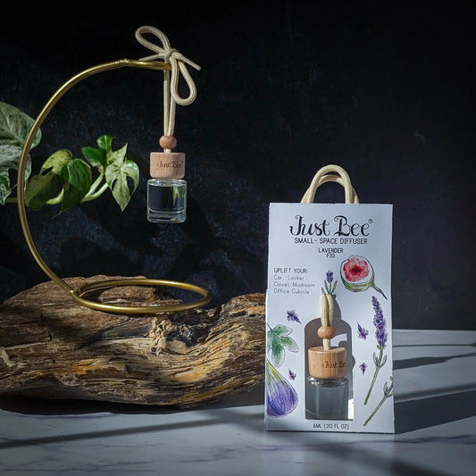 Small-Space Hanging Diffuser - Lavender Fig Just Bee Cosmetics