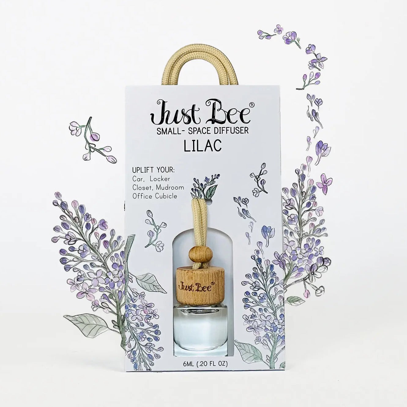 Small-Space Hanging Diffuser - Lilac Just Bee Cosmetics