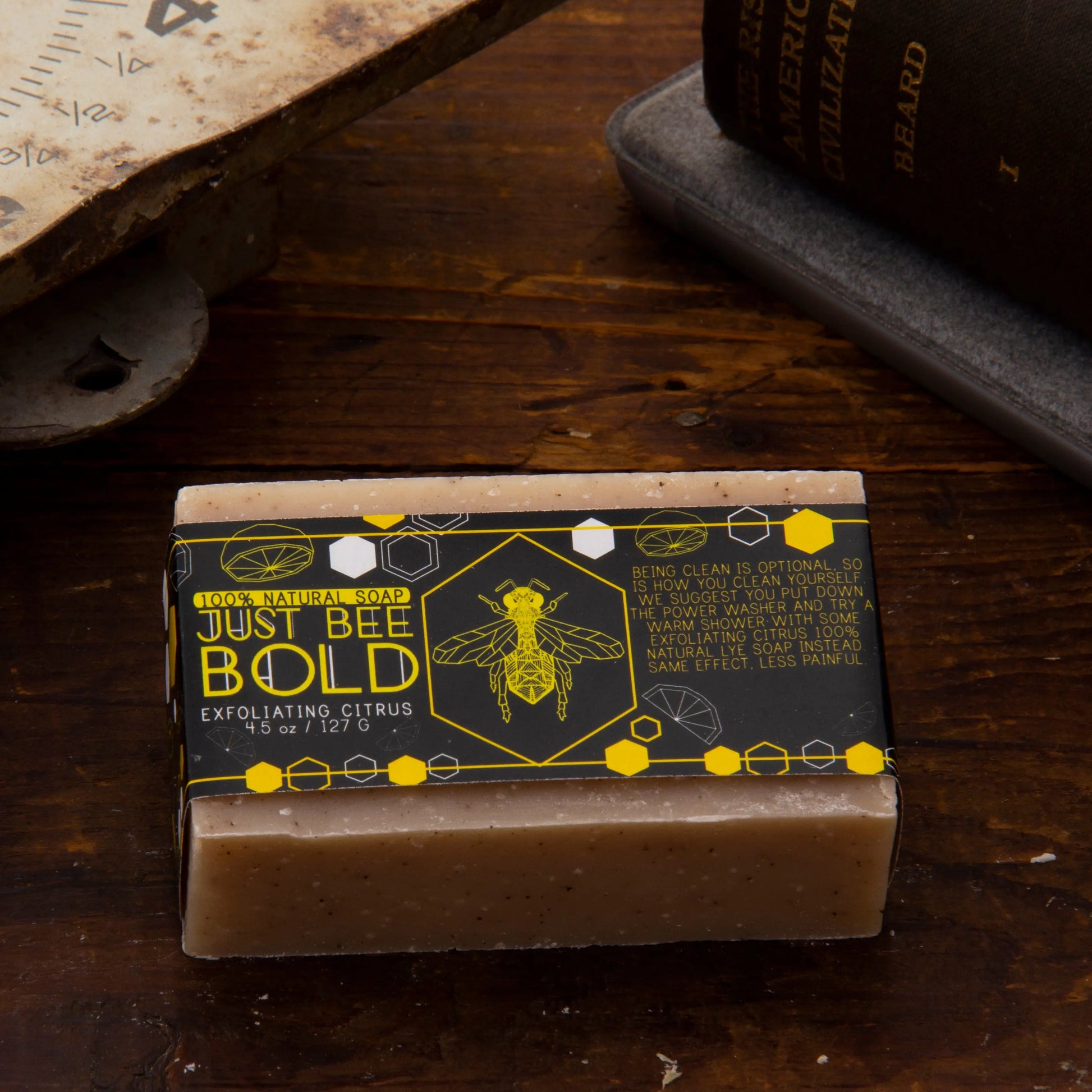 Just Bee Bold Exfoliating Citrus - 100% Natural Organic Bar Soap Just Bee Bold