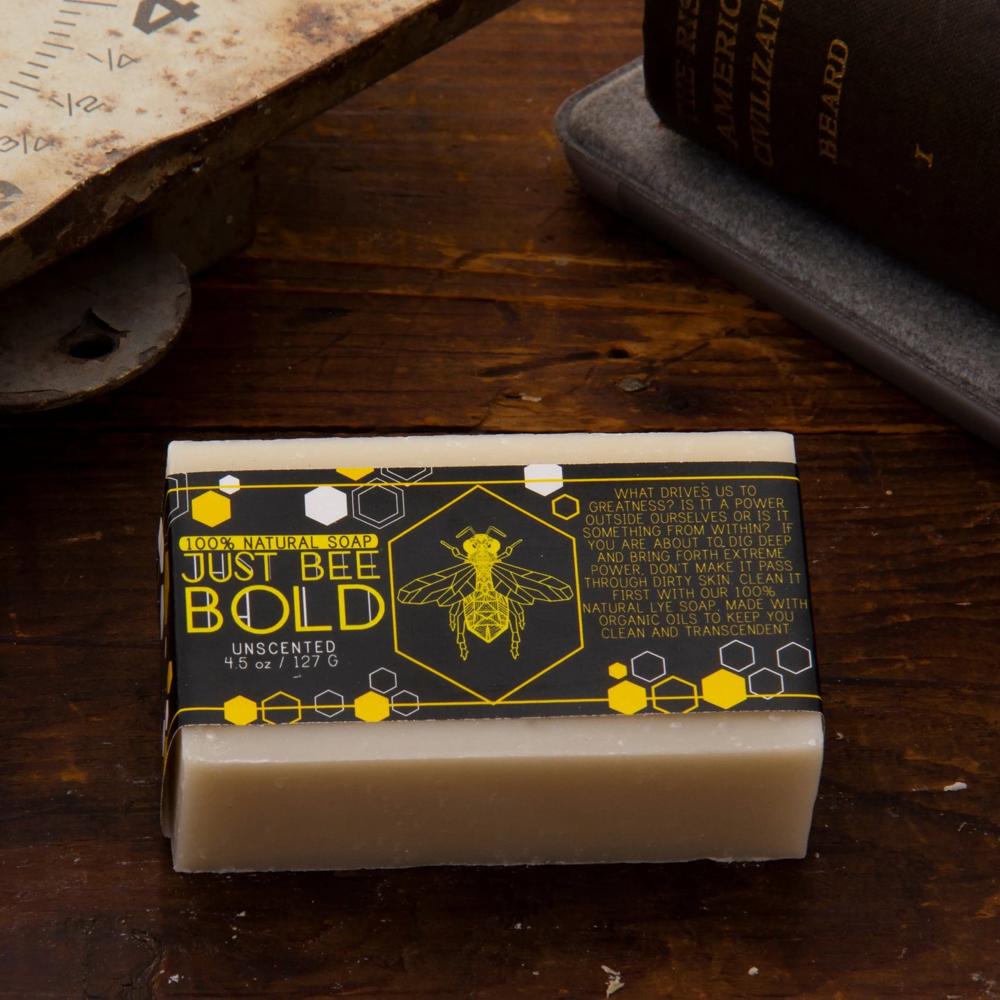 Just Bee Bold Unscented  - 100% Natural Organic Bar Soap Just Bee Bold