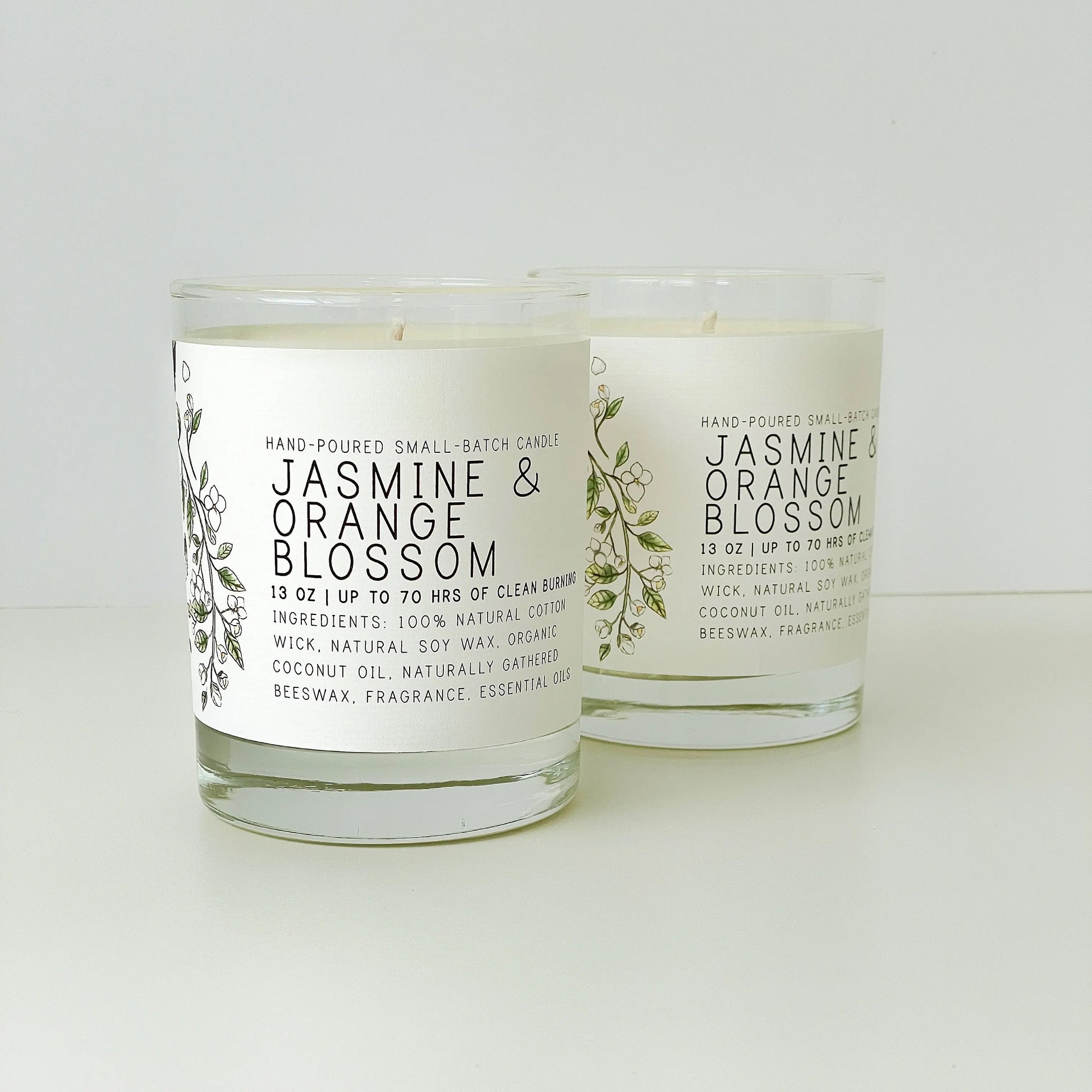 Jasmine and Orange Blossom Candle - Just Bee Candles Just Bee Cosmetics