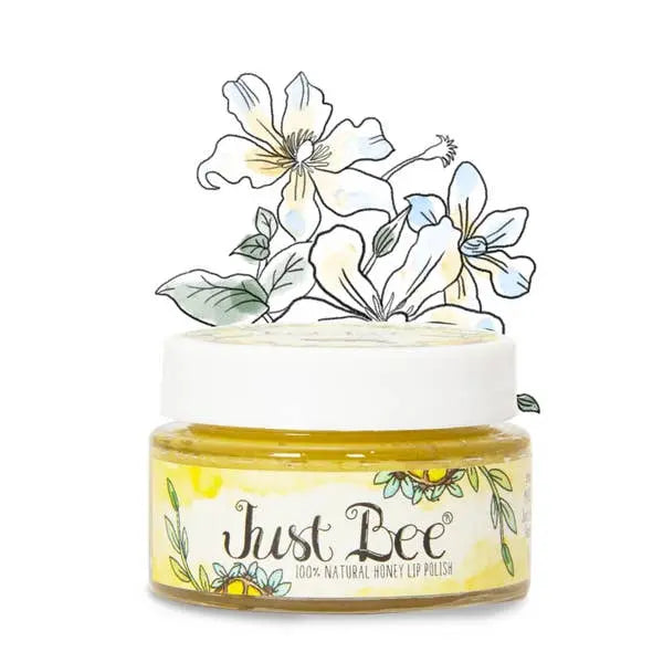 100% Natural Granulated Honey Lip Polish Just Bee Cosmetics